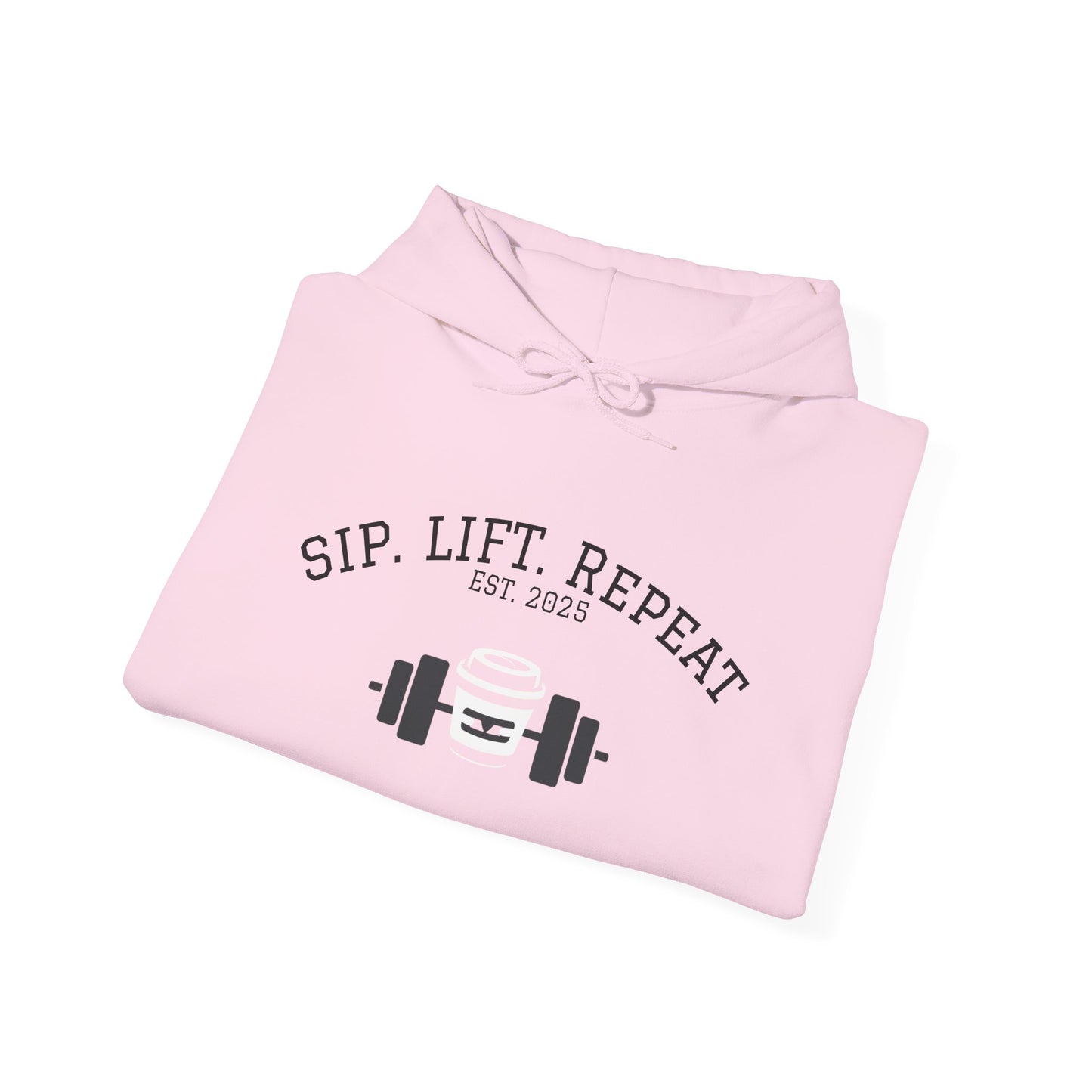 Sip. Lift. Repeat. – Heavyweight Gym Hoodie